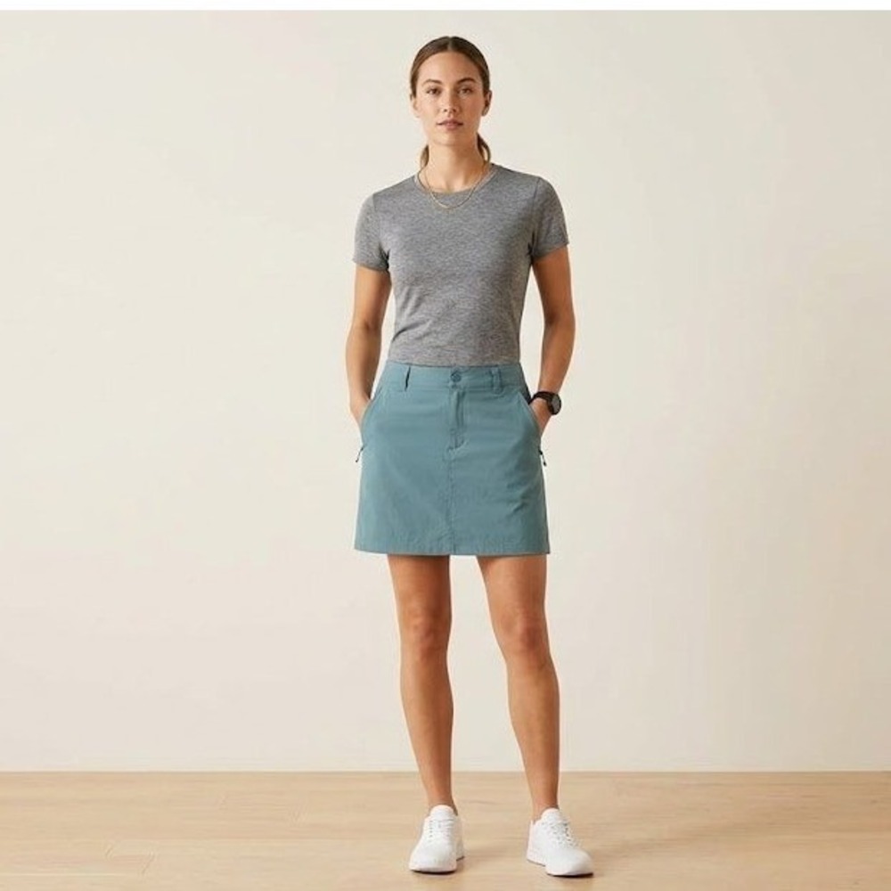 Eddie Bauer‎ Travex Skort Women 6 Blue Hiking Outdoor Gorpcore Utility Travel